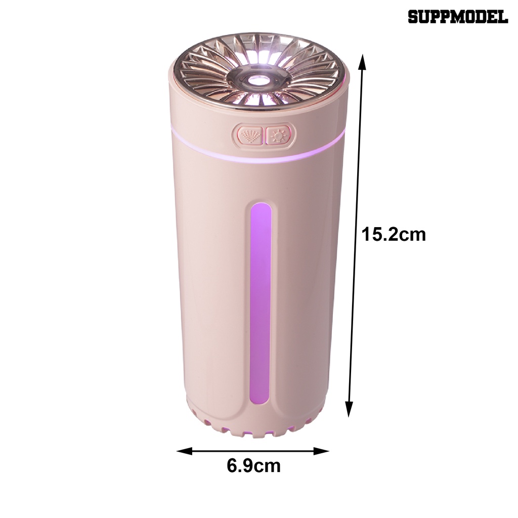 Suppmodel Air Humidifier / Diffuser Aroma Terapi USB Portable Dengan Lampu Warna-Warni Untuk Mobil