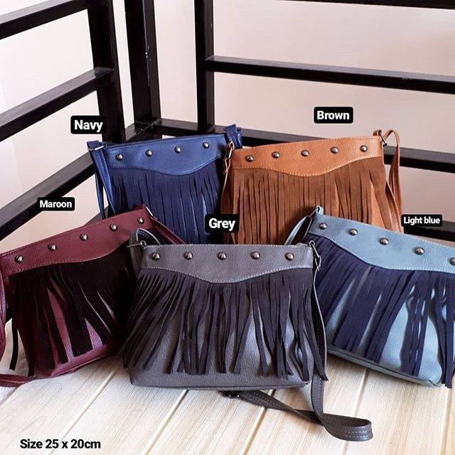 Indian bag / tas rumbai / tas wanita rumbai