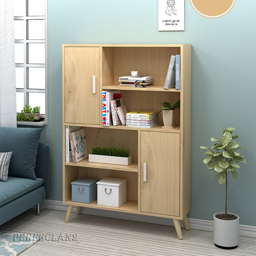 Perfeclan2 Utility Storage Cabinet With 2 Door Floor Cupboard Bookshelf For Kitchen Shopee Indonesia