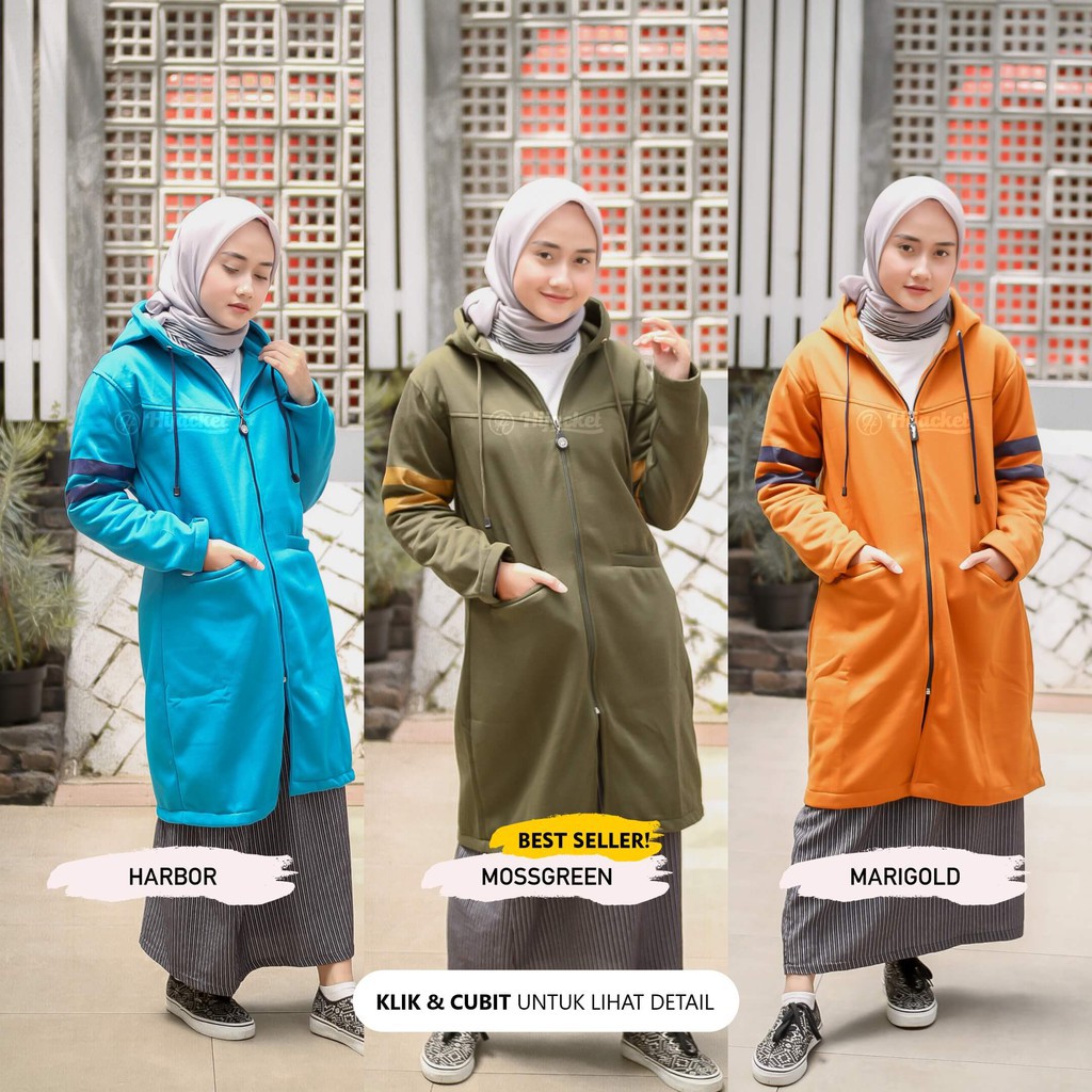 ⚠️DISKON BESAR⚠️ HIJACKET BEAUTIX ORIGINAL JAKET WANITA JAKET MUSLIMAH HIJABER NO.1 DI INDONESIA-1