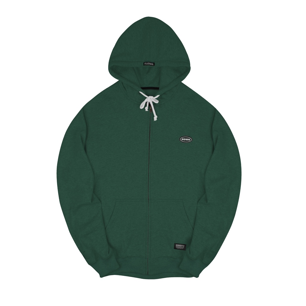 Rown Division Hoodie Zipper || Zerton Green