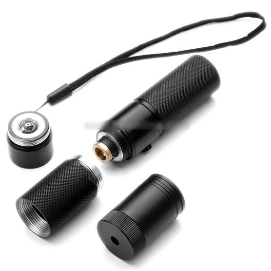 TaffLED Green Beam Laser Pointer 1MW 532NM with Baterai+Charger - Black - OMLP0LBK