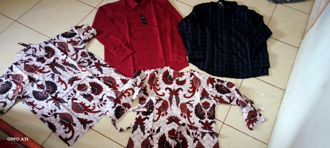 Couple Batik Sarimbit Batik Pekalongan White Kl9017