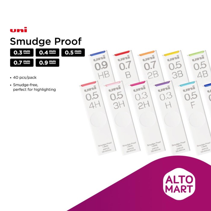 

Segera Miliki Uni Nano Dia Smudge Proof Lead Refill 0.3 0.7 0.9 Mm Mechanical Pencil Diskon