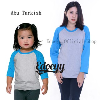 Kaos Family Kaos Keluarga  Lengan Raglan  Raglan  Couple  