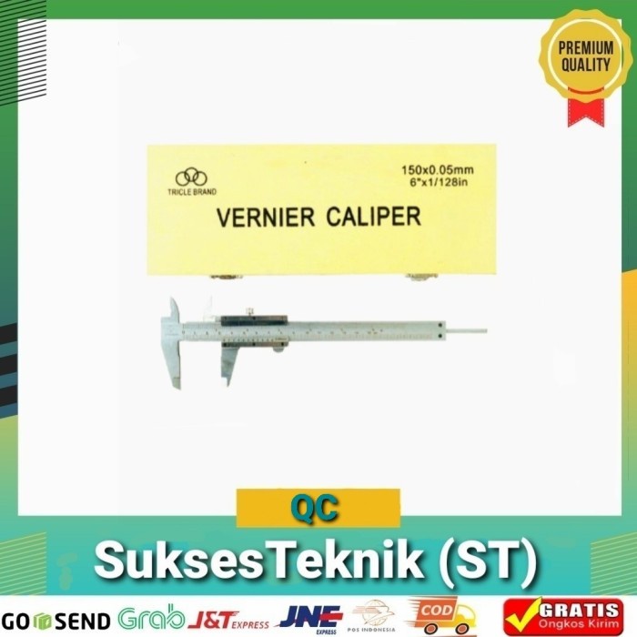 

Sikmat Besi / Jangka Sorong 6" Tricle Brand