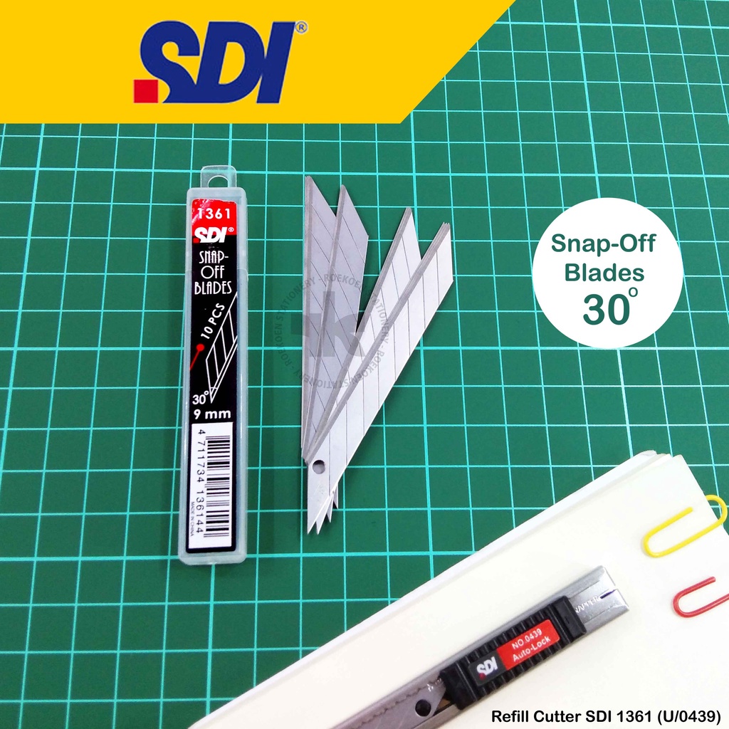 

SDI Refill Cutter Kecil 1361 Professional (9mm)