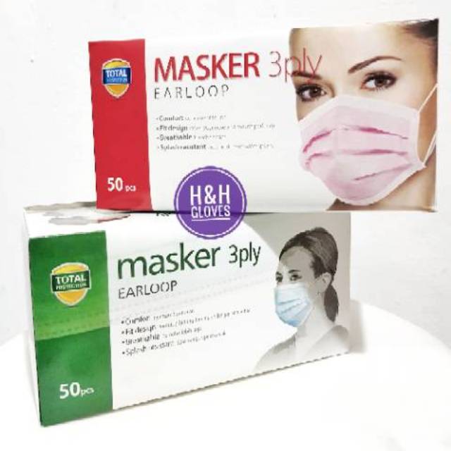 Masker Earloop 3ply