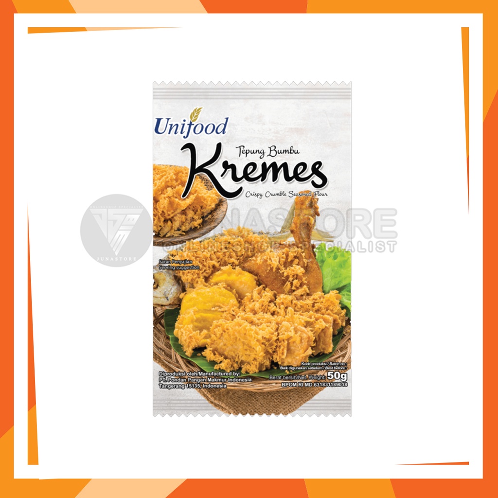 

Pondan tepung kremes sachet 50gr