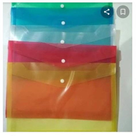

Map Plastik Kancing Folio / Map Plastik Bening Kancing Folio
