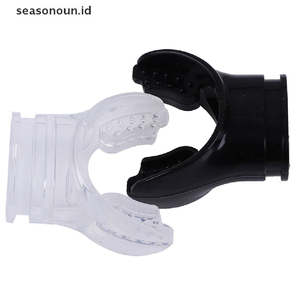 2 Pcs Tabung Mouthpiece Regulator Bahan Silikon Lembut Untuk Scuba Diving Snorkeling