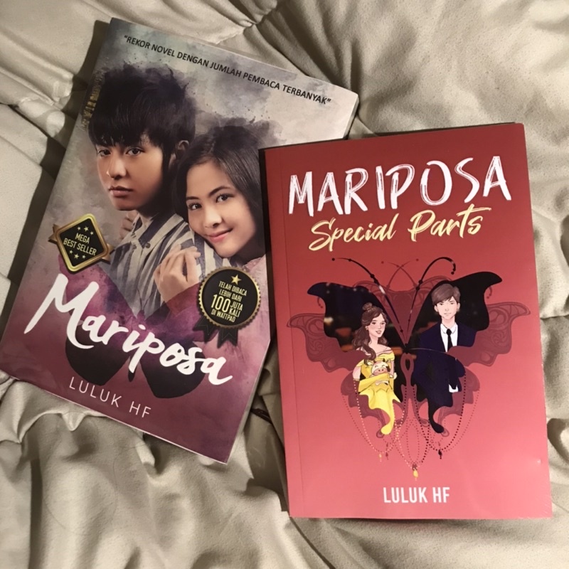 mariposa (cover film) & mariposa special parts novel buku wattpad — sealed preloved