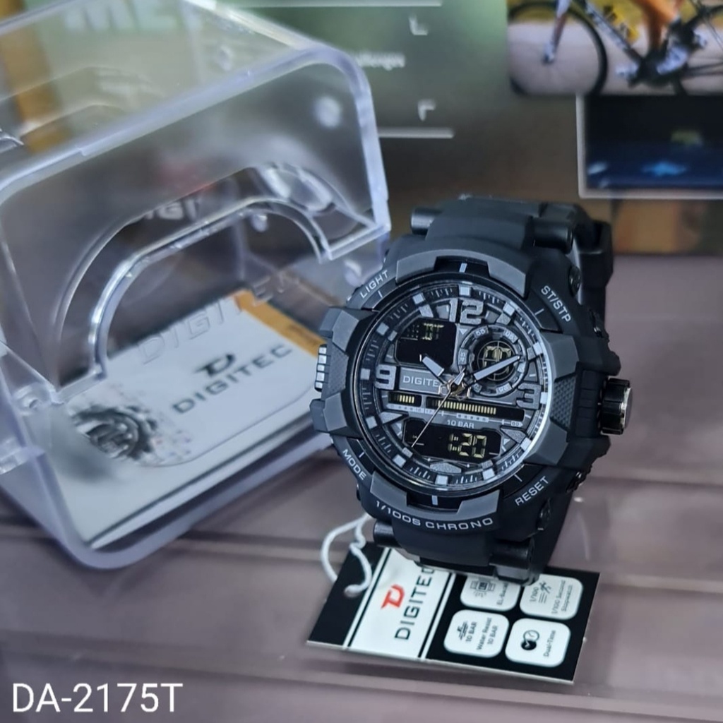 JAM TANGAN PRIA TAHAN AIR DOUBLE TIME DIGITAL ANALOG