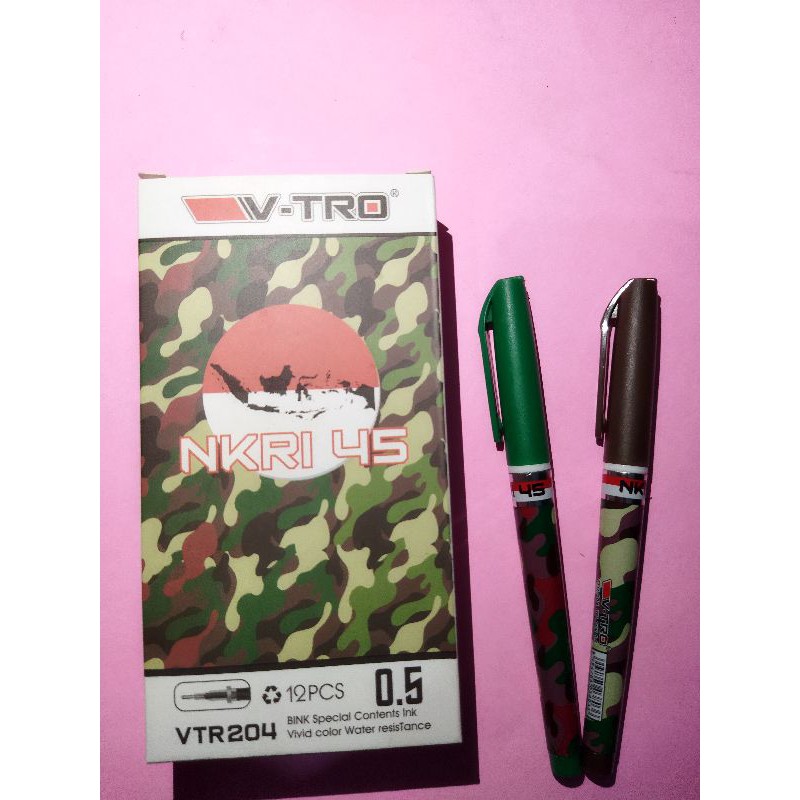 

PEN GEL NKRI 45 BOLPEN MURAH PEN UNIK PEN VTRO PEN ATK isi 12pcs