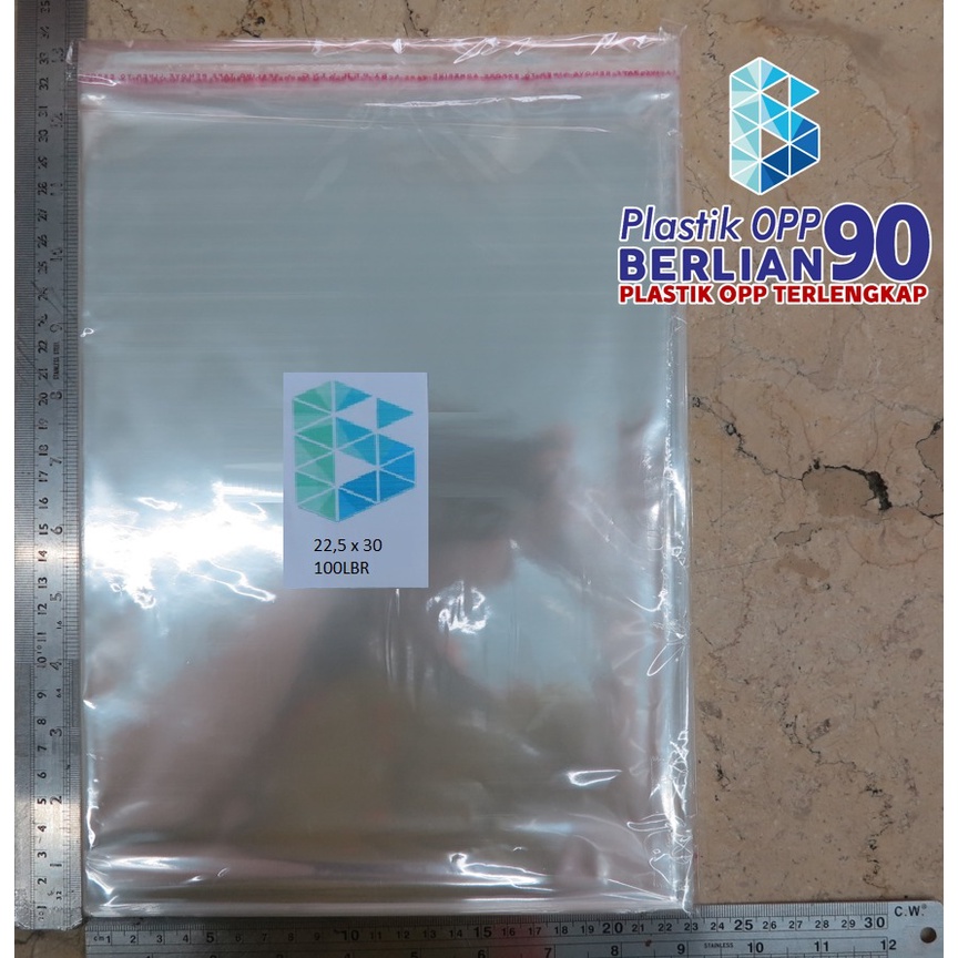 Plastik Opp 22x30 cm Plastik Seal Plastik Opp Lem Plastik Kemasan Tebal 30 Micron