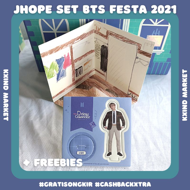 BTS FESTA 2021 D-DAY CALENDAR JHOPE SET / album BTS / BTS Festa / PC jhope / PC jungkook