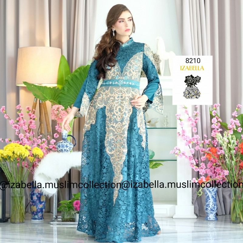 NEW ARRIVAL IZABELLA BY ELIZABETH WINSBY GAMIS MUSLIM FASHION GAMIS MUSLIM PESTA BAJU MUSLIM BRUKAT 