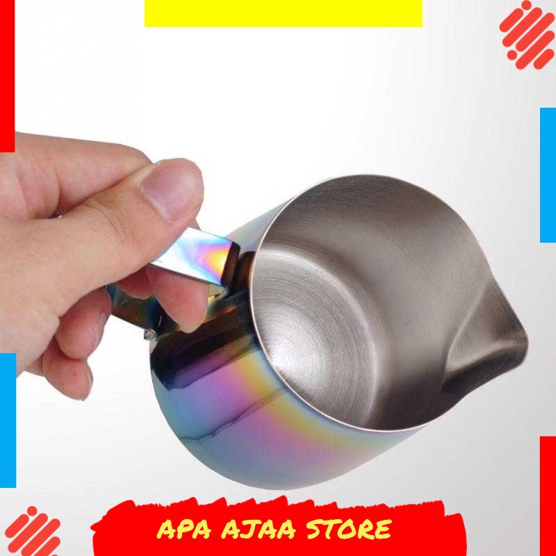 Termurah ! OneTwoCup Gelas Pitcher Kopi Espresso Rainbow Stainless - BB0048