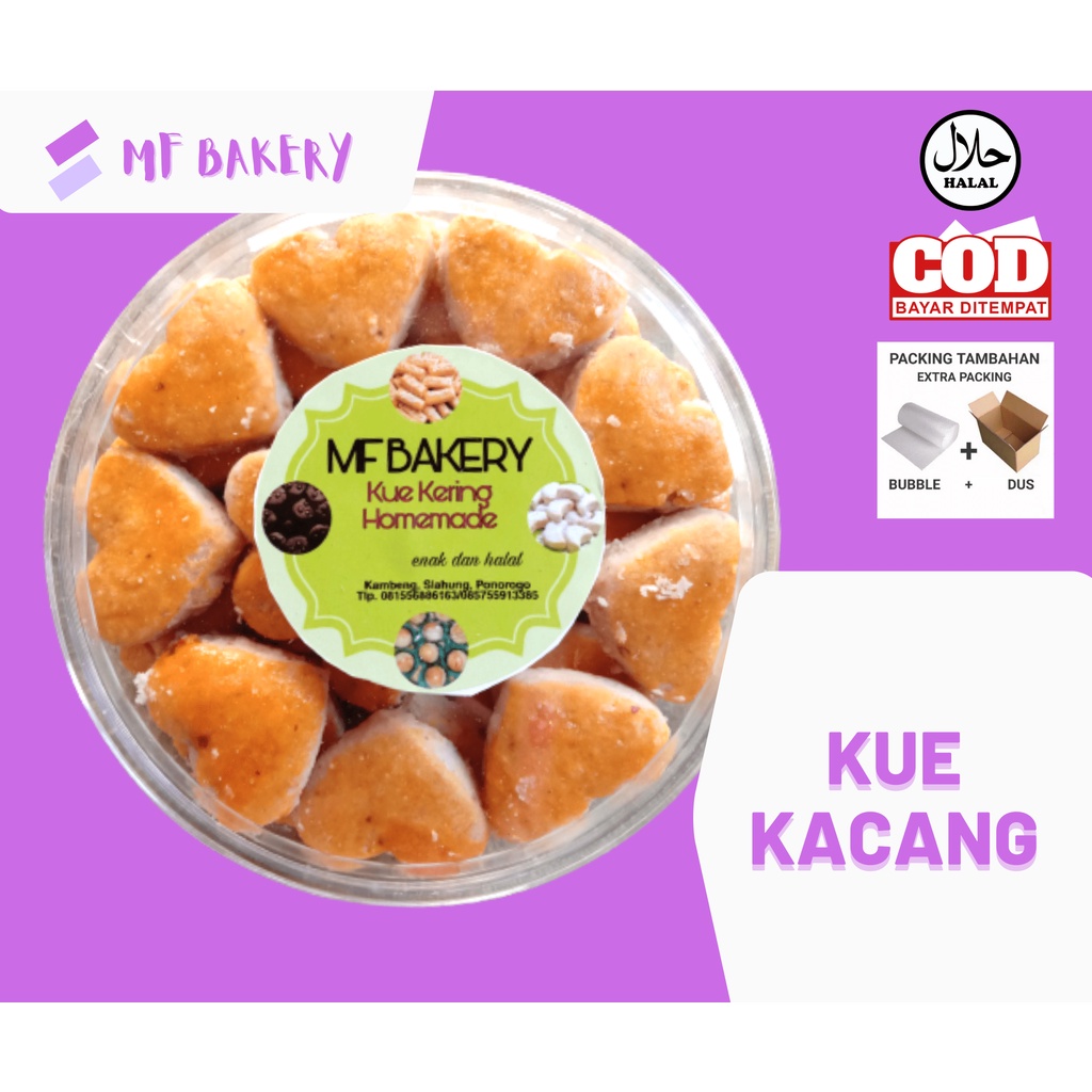 

Kue Kacang Roti Kacang Homemade 250gr