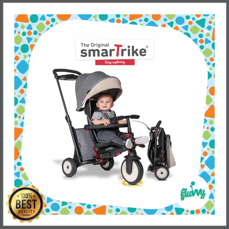 smart trike green and grey