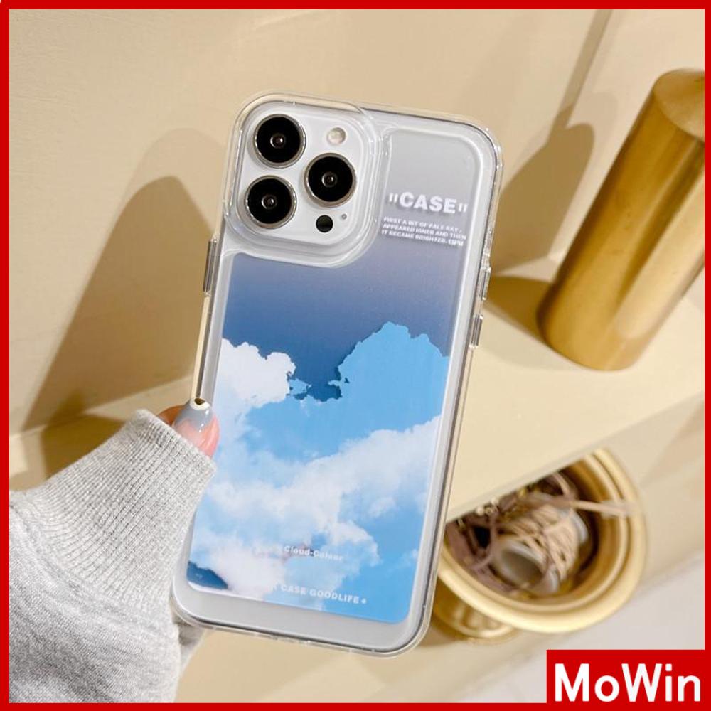 iPhone Case Silicone Soft Case Clear Case Shockproof Camera Protection Metal Button Gradient Cloud Compatible For iPhone 11 iPhone 13 Pro Max iPhone 12 Pro Max iPhone 7 Plus xr