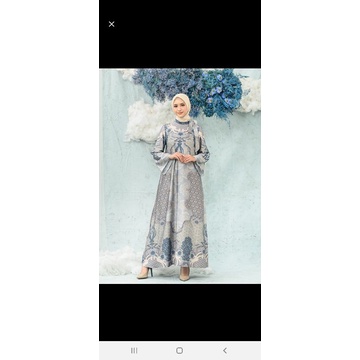 clarissa dress in cloud grey Wearing Klamby/ size L