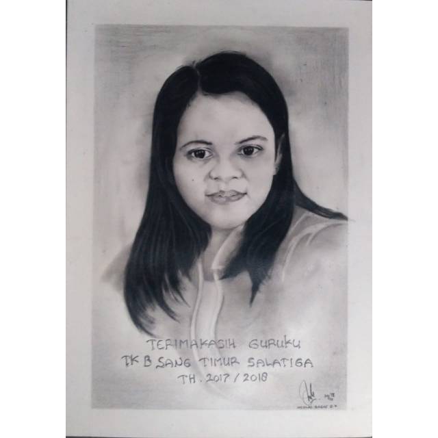 

Sketsa wajah/drawing pencil ukuran A5