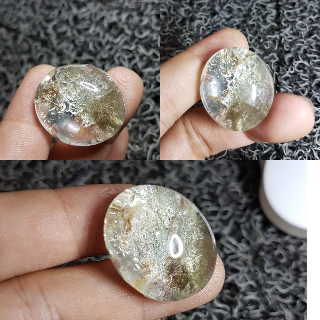 Natural Phantom Platina Quartz Kecubung Karang