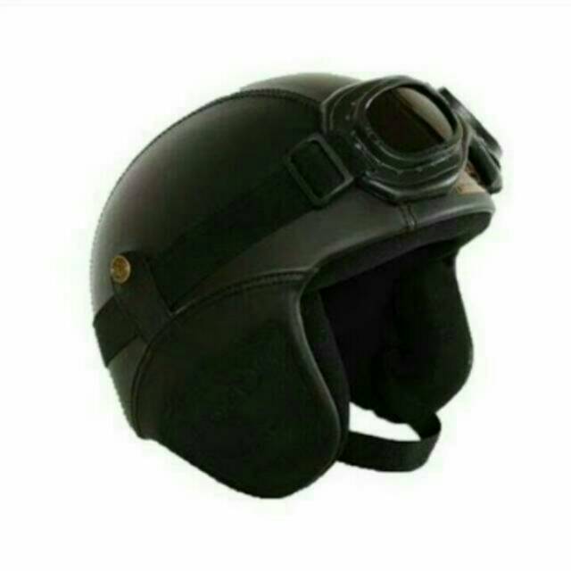 BISA BAYAR DITEMPAT!!!Helm Bogo retro kulit classic Aneka 