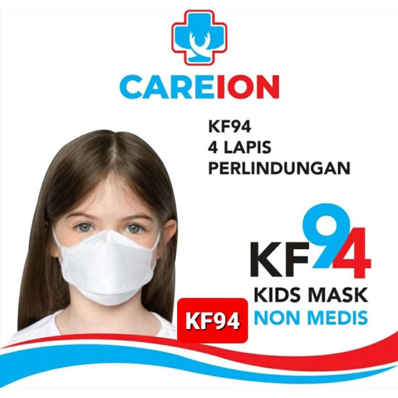 10 PCS  MASKER KF94 ANAK 4PLY IJIN KEMENKES