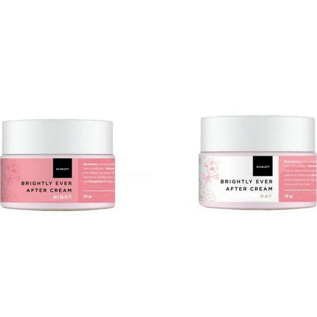 scarlet-scarlet brightly-Brightly Ever After Day Cream/krim siang scarlet brightly-krim malam scarle