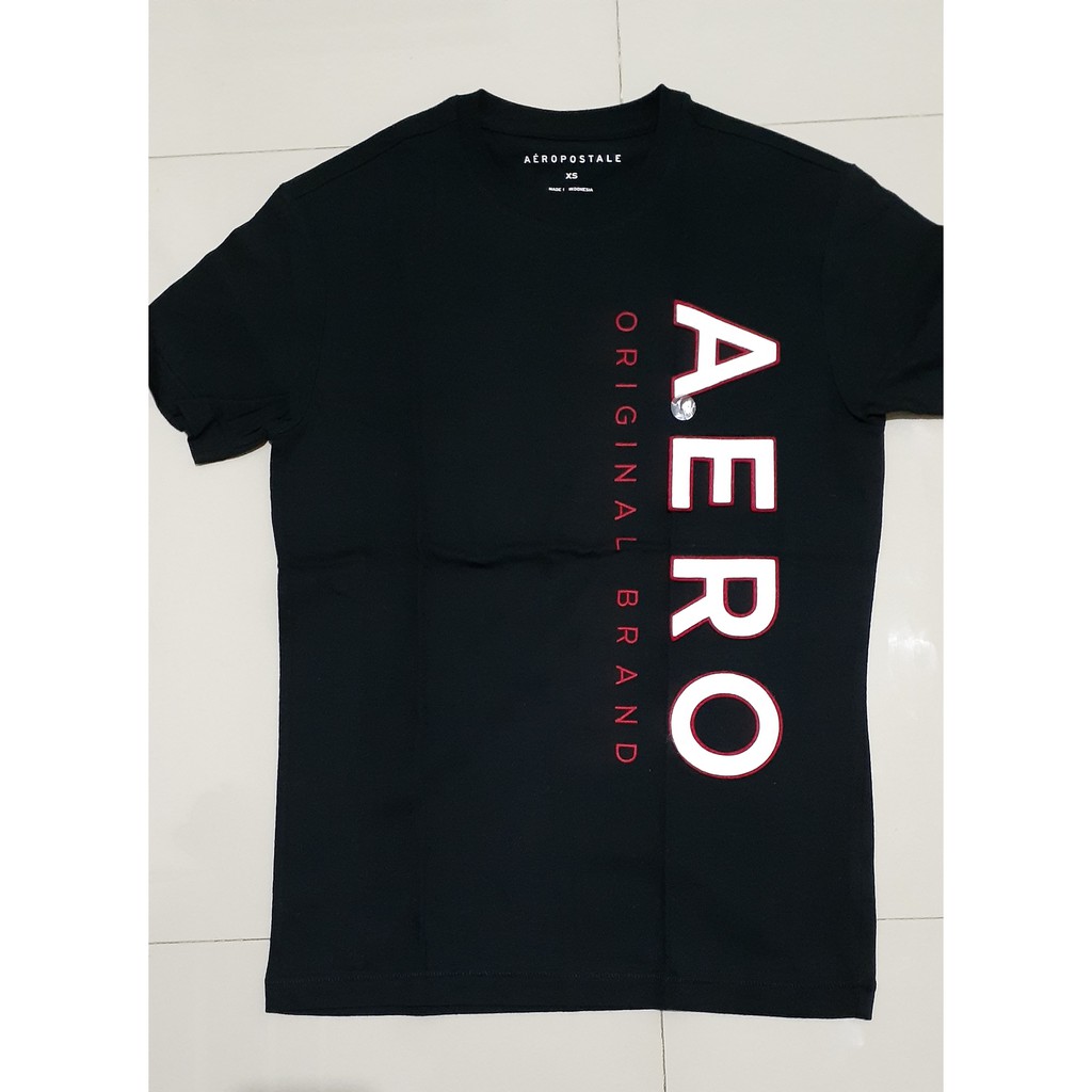 Kaos pria Aeropostale Aero hitam
