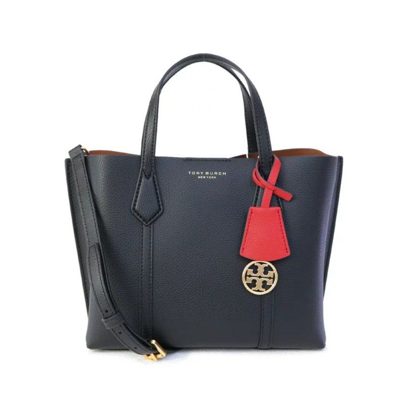 TB Perry Small Triple Compartment Tote Black