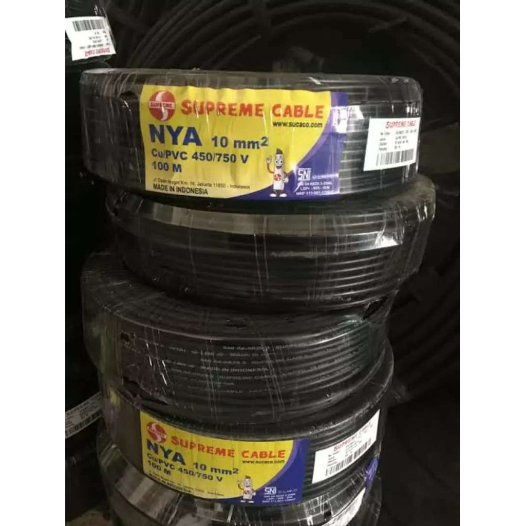 Kabel Listrik Kawat NYA 10 10 mm Supreme 100meter Kabel Listrik Kawat NYA 10mm Supreme 100meter