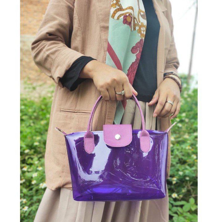tas wanita slingbag mika pvc warna harga termurah ( premium )