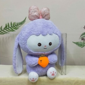 Boneka Kelinci Pita Gliter Size 15&quot;/45cm/boneka animal/boneka rabbit/boneka anak lucu/