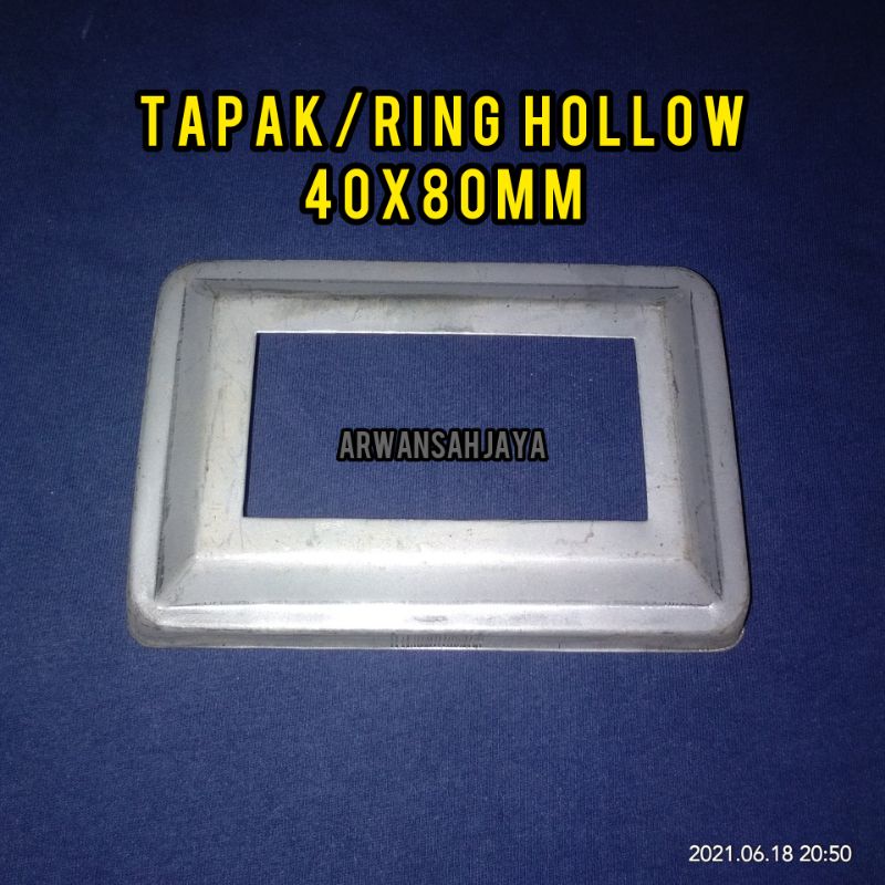 TAPAK/RING HOLLOW 40x80mm ORNAMEN PAGAR BESI