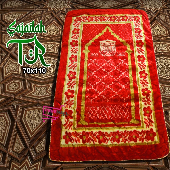 Sajadah Tebal Empuk AL-JEDDAH 70 x 110 Anti Slip / Sajadah Quilting