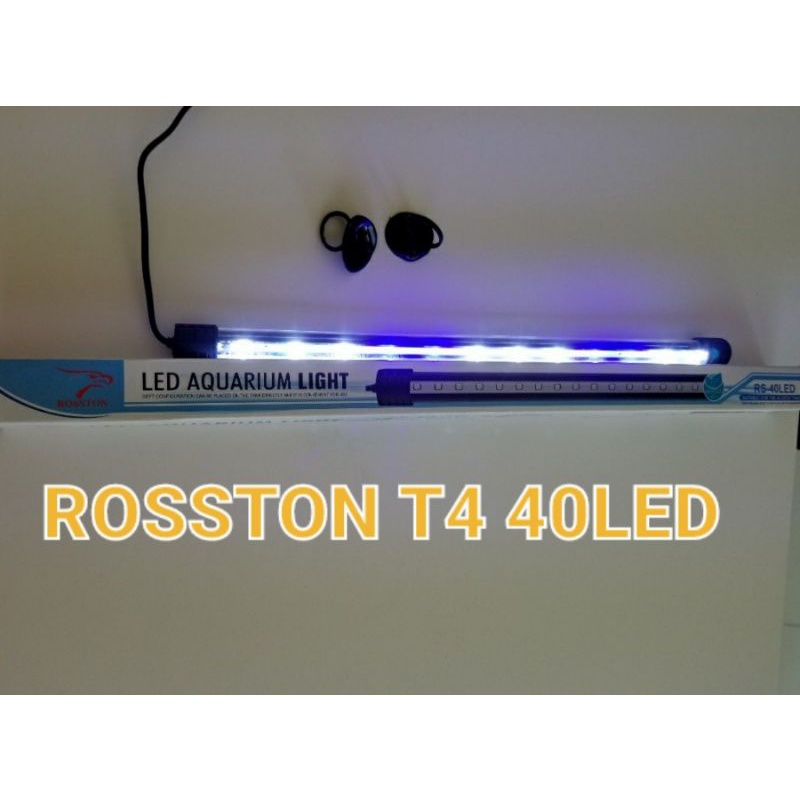 Lampu LED Celup Rosston T4 40 Led Aquarium Aquascape RS-40 LED