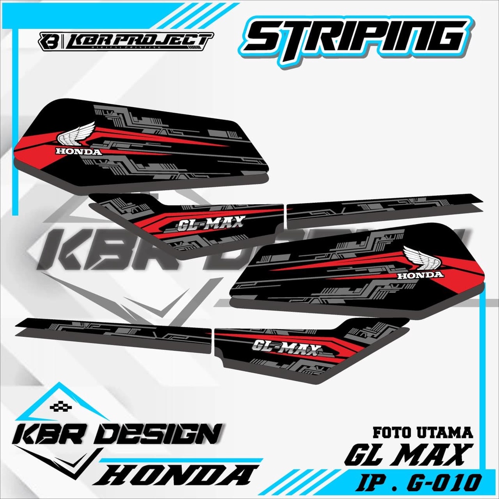 GL MAX (COD) STICKER STRIPING MOTOR HONDA GL MAX.11