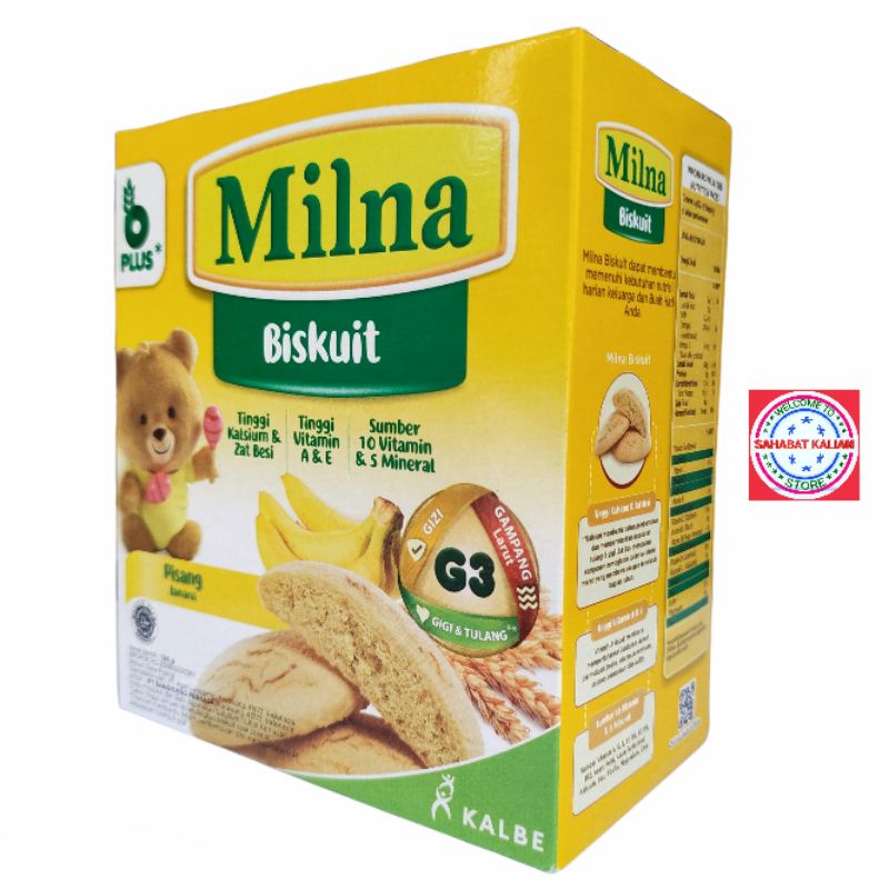 MILNA BISKUIT BAYI PISANG 130GR PER 1 BOX