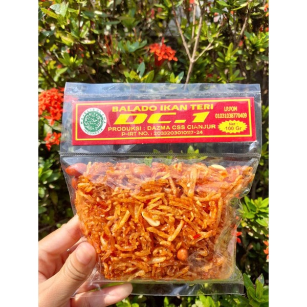 Balado Ikan Teri DC_1 Lauk Siap Makan Lauk Praktis Cemilan Enak Produksi Cianjur