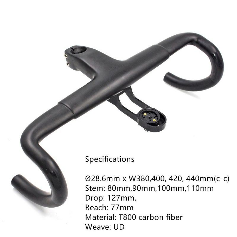 Dropbar Integrated Aero Carbon with barfly Integrated for Roadbike