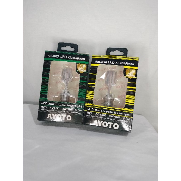 lampu depan ayoto m2b 8 led  bebek metic