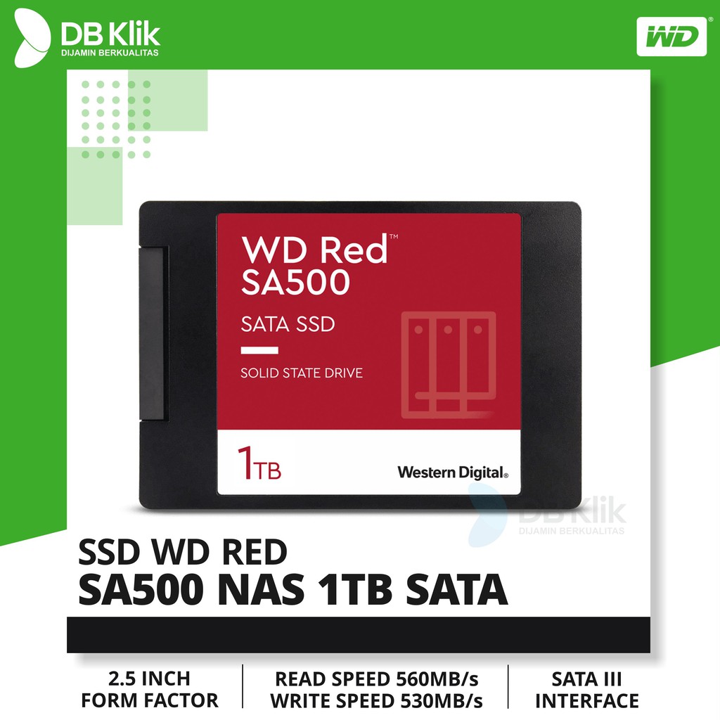 SSD WD RED SA500 NAS 1TB 2,5 SATA - WD RED 1TB SATA SSD