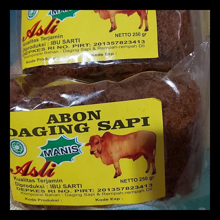 

NEW! PROMO PAKET ABON SAPI BU SARTI ASLI SURABAYA ISI 2 X 250 GR MURAH