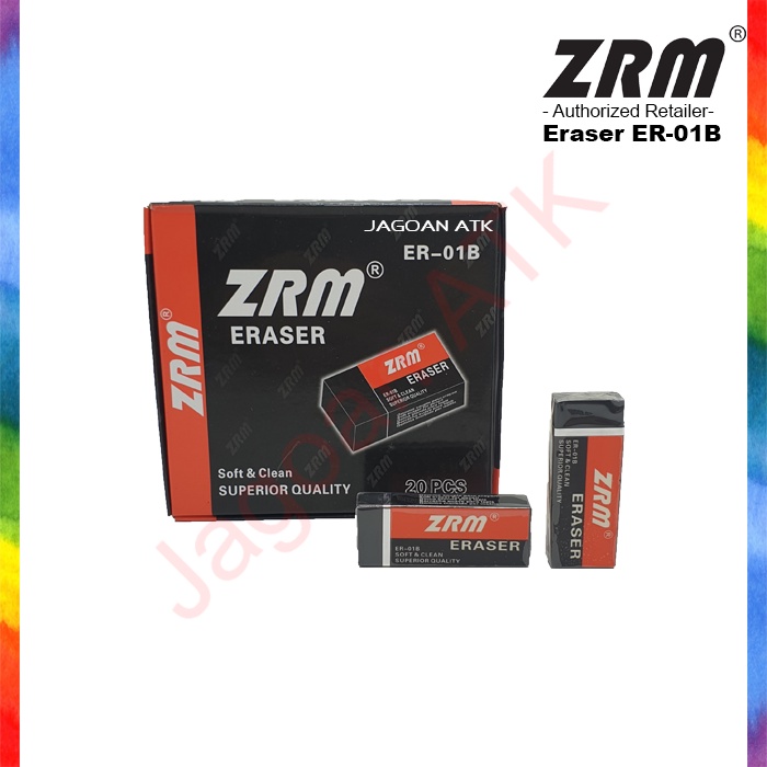 

BERSIH Penghapus Pensil Besar Hitam / Rubber Eraser Black Besar 1pcs ZRM ER-01B