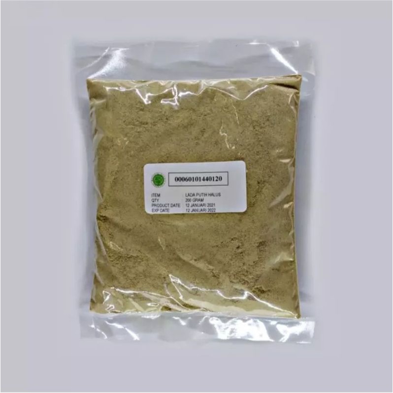 

Lada Putih bubuk 200 gr Pure Asli 100%