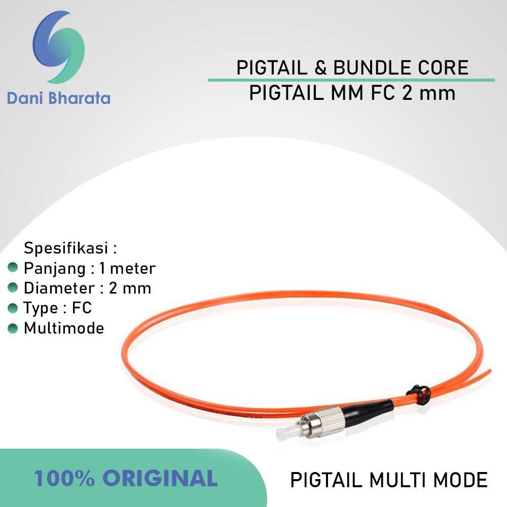 Pigtail FC 2mm Multi Mode siap pakai