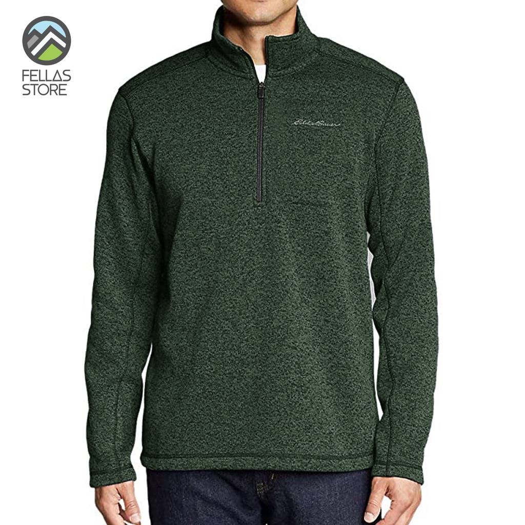 Eddie Bauer - Men's Radiator Fleece 1/2-Zip -  Dark Green